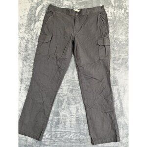 Weatherproof Vintage Cargo Pants Relaxed Fit XL Gray Stretch Pockets Elastic Wai